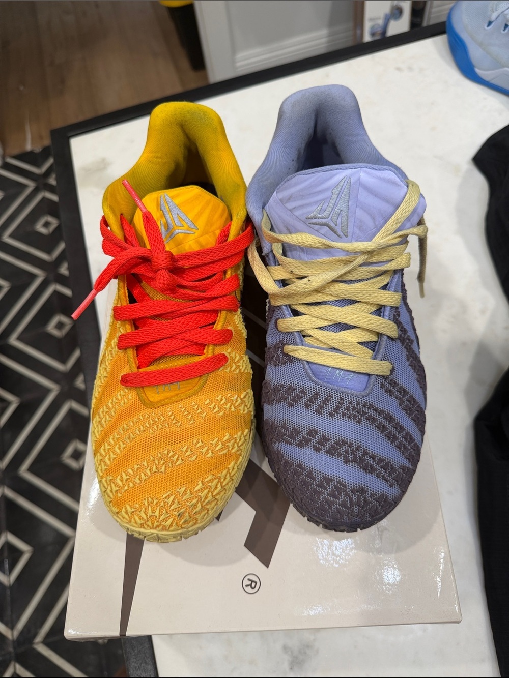 Nike Men's JA Morant Yellow & Lavender Basketball Sneakers